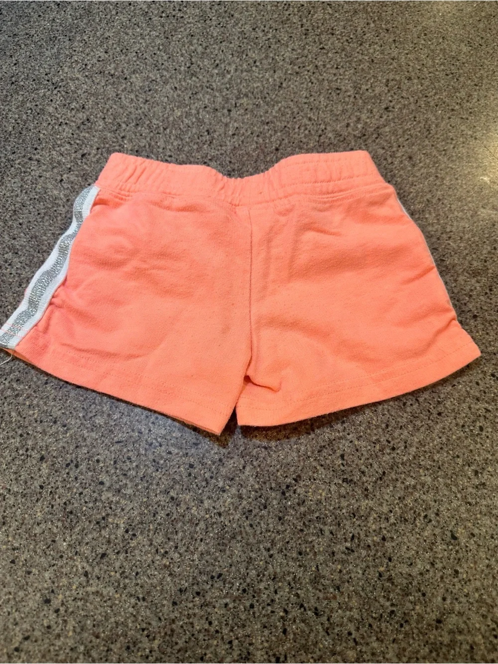Carter's Coral-Pink Terry Shorts with Elastic Waist